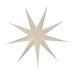 Veil advent star, White, Ø90 cm