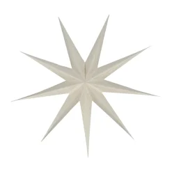 Veil advent star, White, Ø90 cm