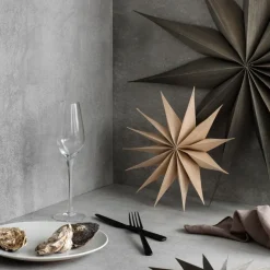 Venok Christmas star 40 cm, beige