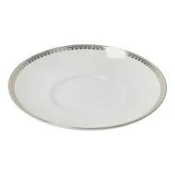 Vera Wang Lace Gold saucer to coffee cup, white