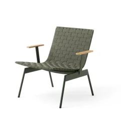 Ville Outdoor AV45 loungestol med armstöd, Bronze green
