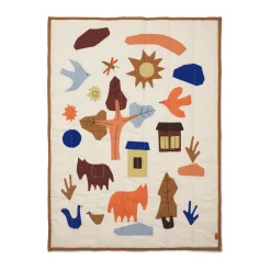 Villiga quilted throw 80x110 cm, Off-white