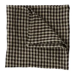 Vipa linen napkin 45x45 cm, Black sand