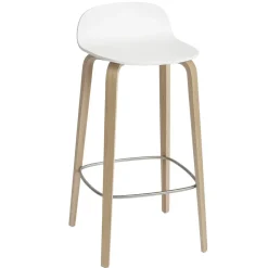 Visu barstool 75 cm, White-oak
