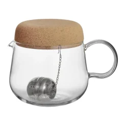 Viva teapot with cork lid 1.2 L, Clear