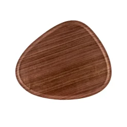 Viventium triangular tray, walnut