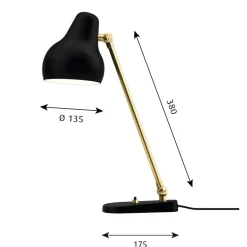 VL38 table lamp, Black