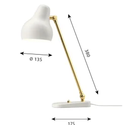 VL38 table lamp, White
