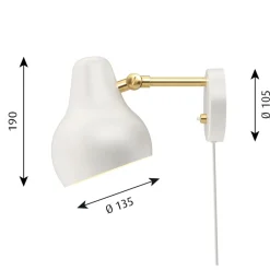 VL38 wall lamp, White
