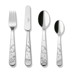 Walk like an Elephant children's cutlery 4 pieces, Stainless steel