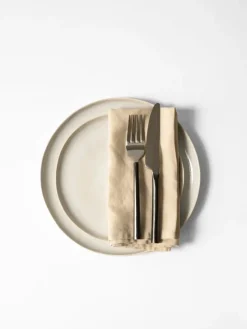 Washed linen napkin, Sand