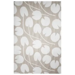 Water lilies fabric, Sand-white