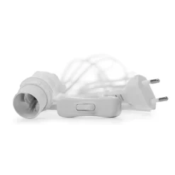 Watt & Veke cable with switch, white 5 m