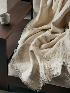 Weaver throw 120x170 cm, Off-white