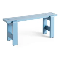 Weekday bench 111x23 cm lacquered pine, Azure Blue