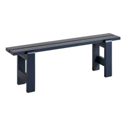 Weekday bench 140x23 cm lacquered pine, Steel blue