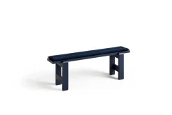 Weekday bench 140x23 cm lacquered pine, Steel blue
