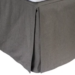 Weoaknight bed skirt 180x220x42 cm, Charcoal