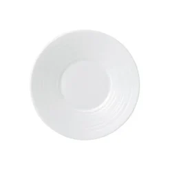 White Strata espresso saucer, Ø12 cm