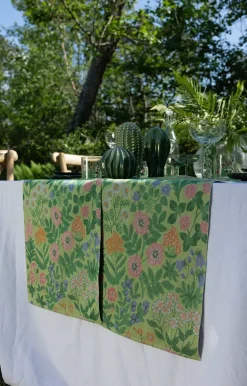 Wildflower cotton blanket 140x170 cm, Multi