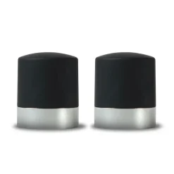 Wine and champagne cork 2-pack, Black-silver