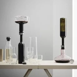 Wine breather deluxe, stainless steel