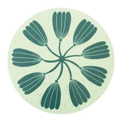 Wreath coaster Ø21 cm, Green