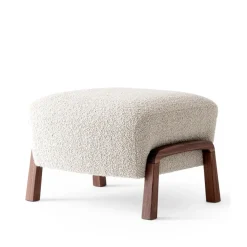 Wulff ATD3 footstool, Karakorum 003 beige-walnut legs