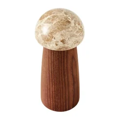 Yami salt and pepper mill S, Carbonized ash-marble