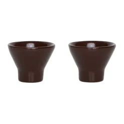 Yuka egg cup 2-pack, Dark terracotta