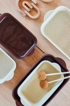 Yuka ovenproof dish 22x40 cm, Dark terracotta