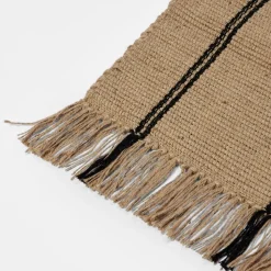 Yuki rug, Black-natural, 140x200 cm