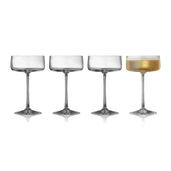 Zero champagne glass coupe 26 cl 4-pack, Crystal