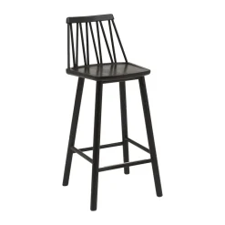 ZigZag bar stool 63 cm, Black stained