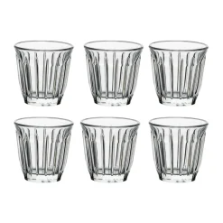 Zinc espresso glass 10 cl 6-pack, Clear