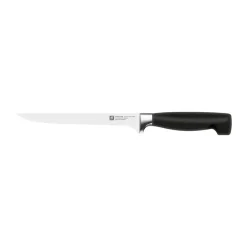 Zwilling Four star fillet knife 18 cm, Black-stainless steel