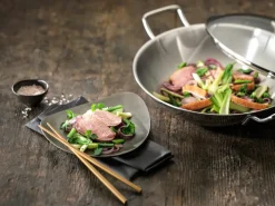 Zwilling Plus wok pan glass lid Ø32 cm, Stainless steel