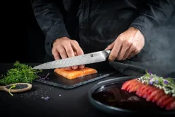 Zwilling Tanrei fillet knife 23 cm, Damascus-black