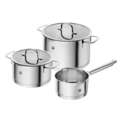 Zwilling TrueFlow saucepan set 3 pieces, Silver