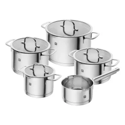 Zwilling TrueFlow saucepan set 5 pieces, Silver